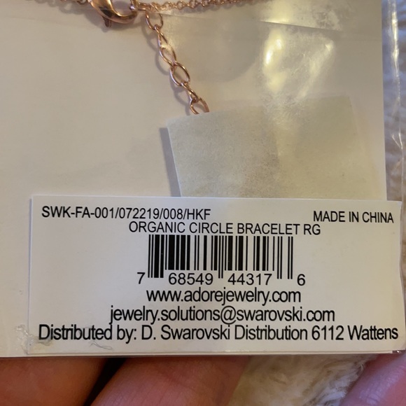 ADORE Swarovski Organic Circle Bracelet - Picture 4 of 4